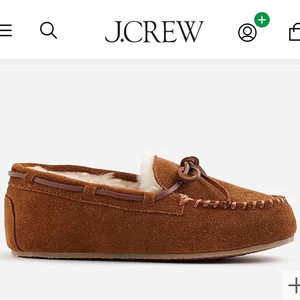 J CREW KIDS - CREWCUTS Sherpa Lodge Slippers Size 7c